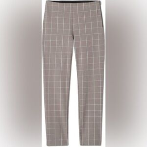 A New Day Plaid High-Rise Skinny Ankle Pants w/Side Zipper Work/Business